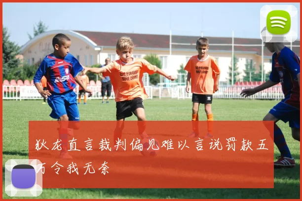 狄龙直言裁判偏见难以言说罚款五万令我无奈